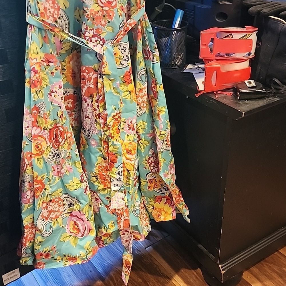 Heart Of Haute Floral Sleeveless Dress - Multicolor Size S - Picture 4 of 6
